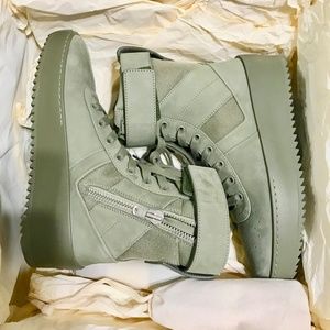 Fear Of God Army Green Military High Top Sneakers